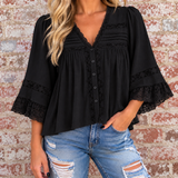 Lace Theory Top BLACK