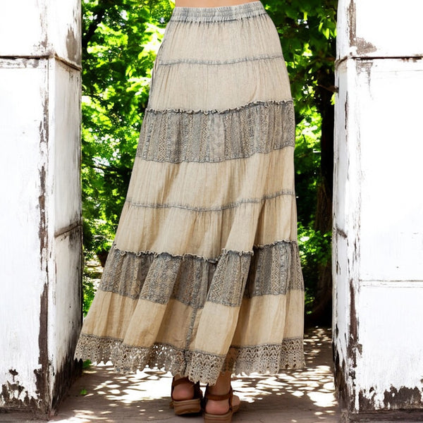 Vintage Rise Maxi Skirt