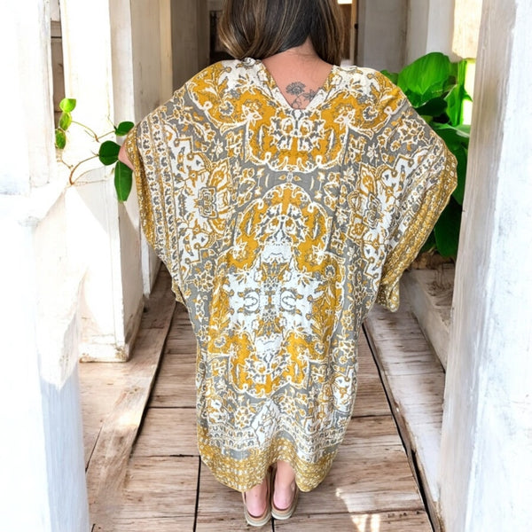 Gypsy Sky Kimono YELLOW One Size