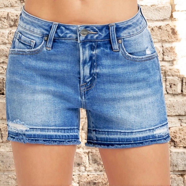 Low Rise Relaxed Hem Shorts