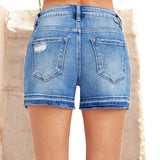 Low Rise Relaxed Hem Shorts