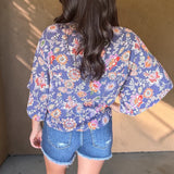 Moroccan Market Tie Front Top