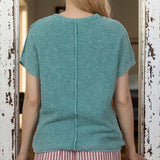 Hometown Summer Cotton Top TEAL