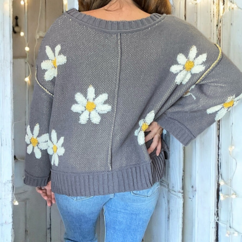 Flowers in Fall Sweater