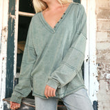 Sweetest Thing Mineral Washed Tunic SAGE