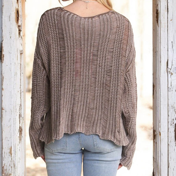 Summers End Sweater MOCHA