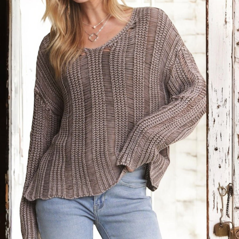 Summers End Sweater MOCHA