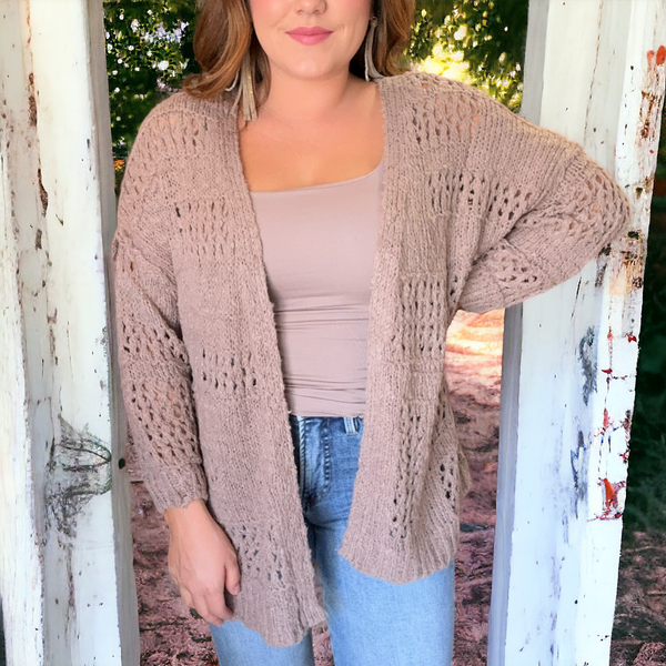 On My Mind Cardigan NUDE