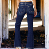 Low Rise Boot Cut Jeans DARK