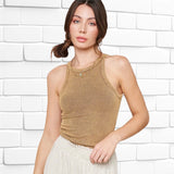 Mineral Washed Tank TAUPE