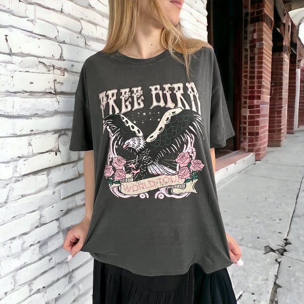 Oversized Free Bird Tee