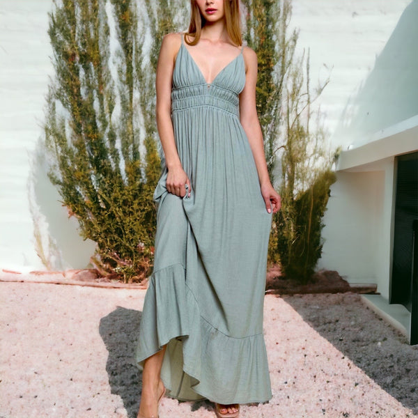 Allison Maxi Dress Mint Green