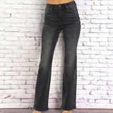 Mid Rise Bootcut Jeans BLACK