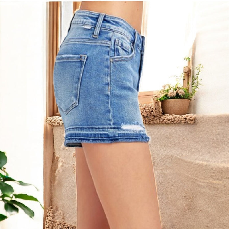 Low Rise Relaxed Hem Shorts