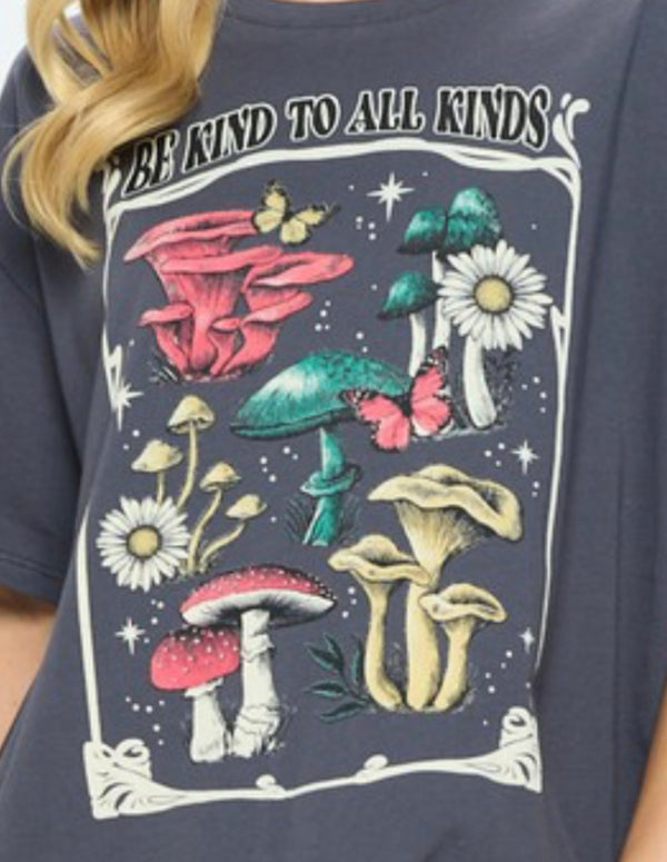 Oversized Vintage Mushroom Tee