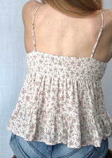 Floral Print Tiered Cami