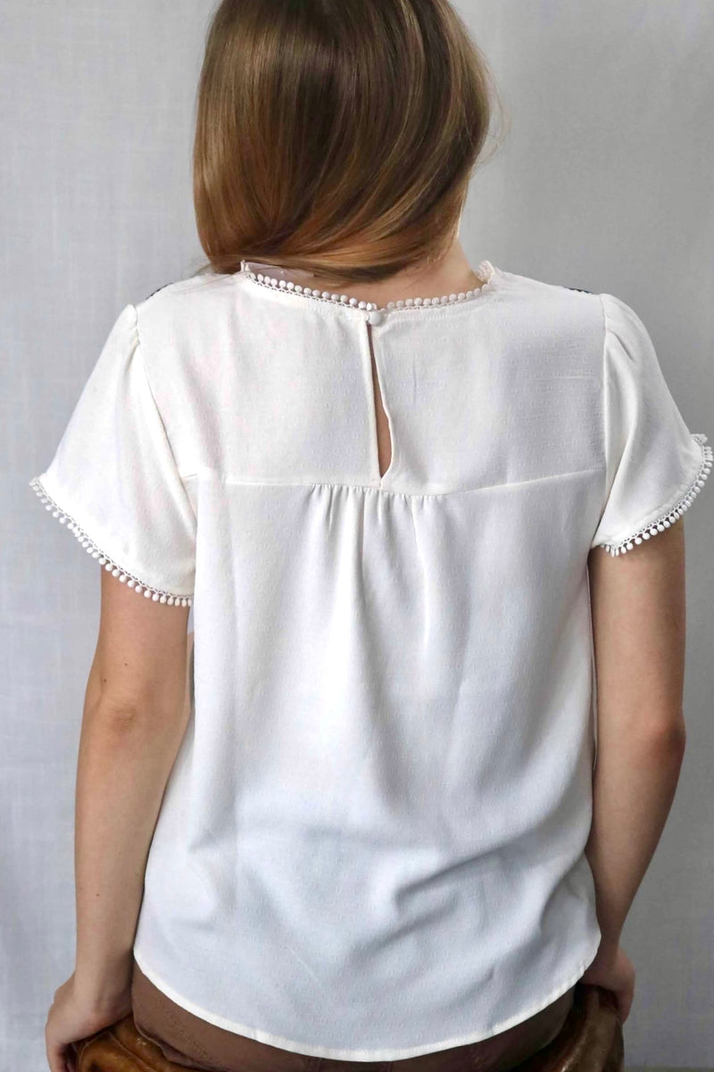 Embroidered Boho Blouse