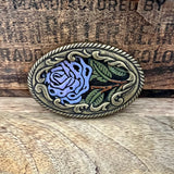 Small Vintage Lilac Rose Buckle