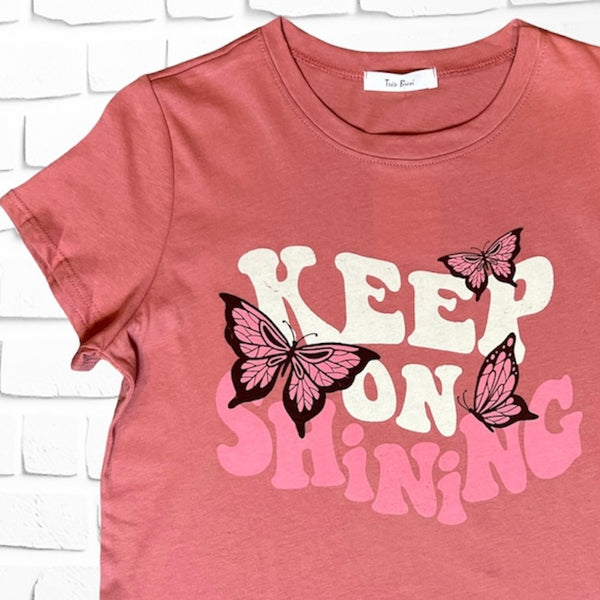 Keep On Shining Cropped Tee